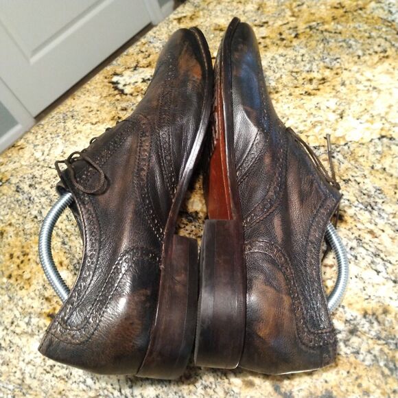Cole Haan Mens 10.5 Air Colton Wingtip Brogue Leather Oxford Brown Shoes C10028 main image 12